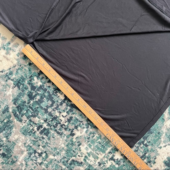 NWT Anthropologie Akemi +Kin Black Sleeveless Dress Sz XS High Side Slits Cutout - Picture 11 of 13